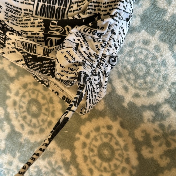 Newspaper Print Dress - Picture 2 of 3